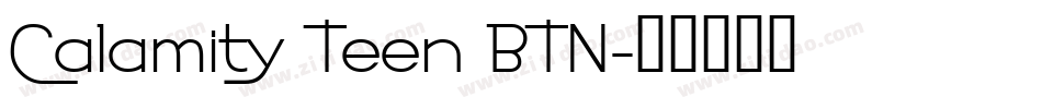 Calamity Teen BTN字体转换